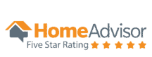 HomeAdvisor 5-Star Rating