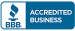 Better Business Bureau accredited business badge.