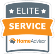 Elite service homeadvisor badge.