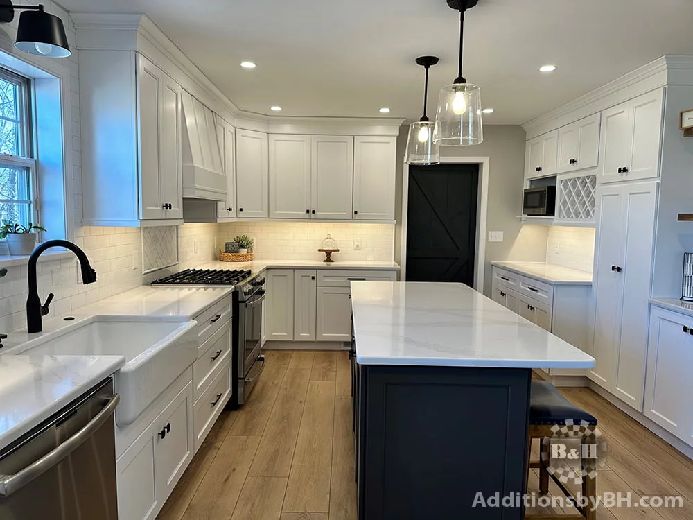 Kitchen with White Cabinets 4 | Additions By B&H | Chalfont, PA | 215-997-6620